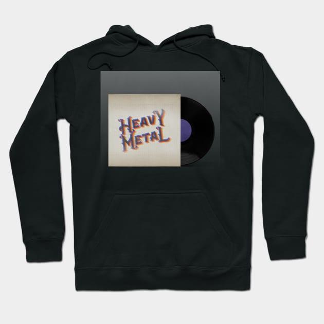 VINTAGE VINYL HEAVY METAL Hoodie by elSALMA